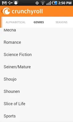 Crunchyroll android App screenshot 3